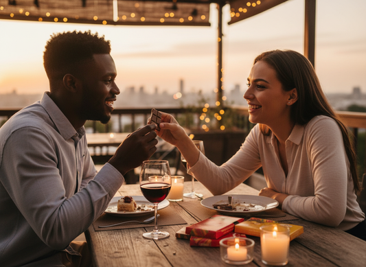 Couple on romantic date