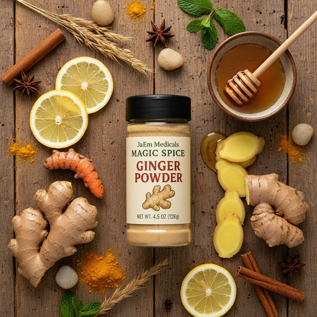 Ginger Powder Ingredient Styling