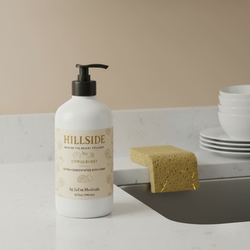 Hillside Citrus Burst - Kitchen Sink Mockup