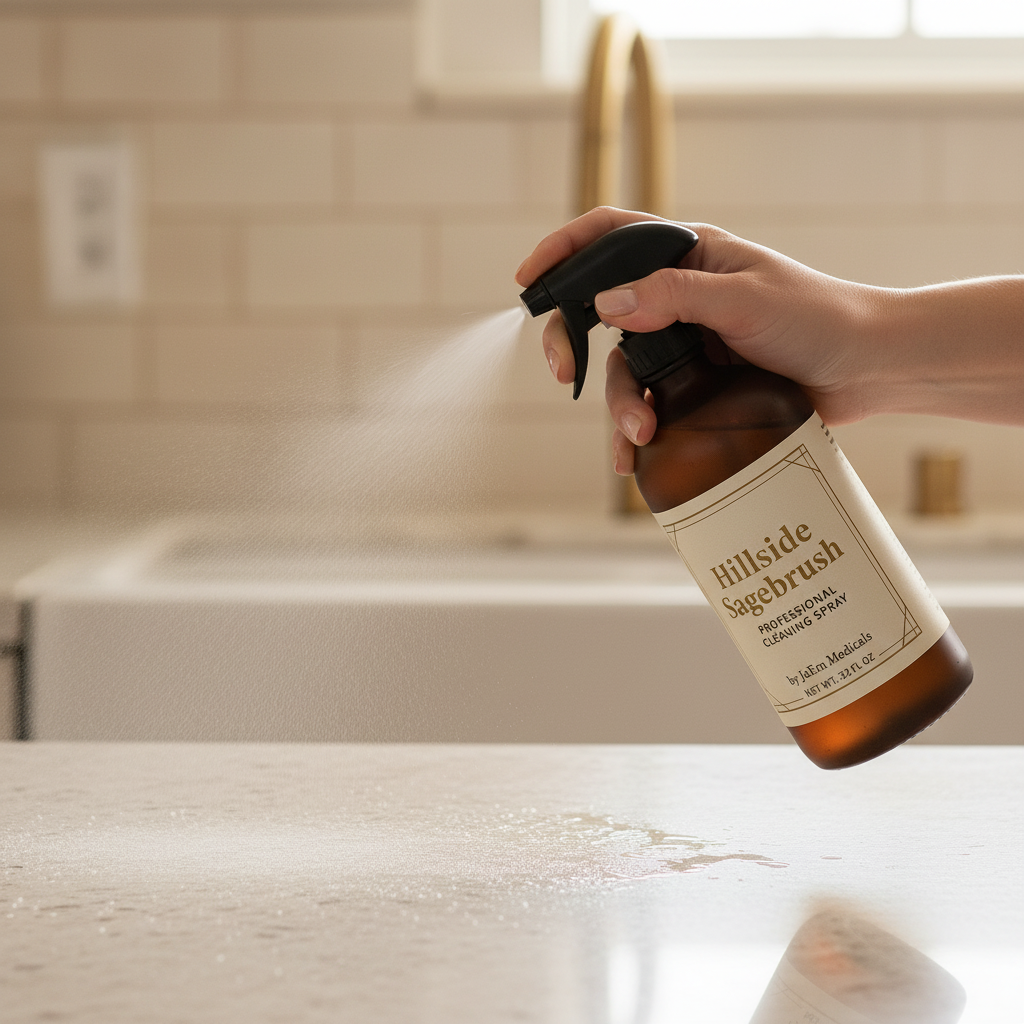 Hillside Sagebrush - Hand Spray Mockup