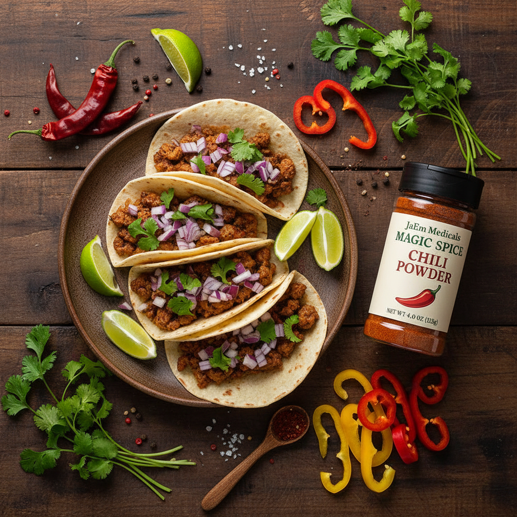 Magic Spice with Finished Dish