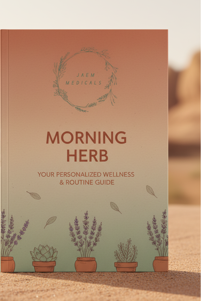 Morning Herb Ebook Mockup with JaEm Logo