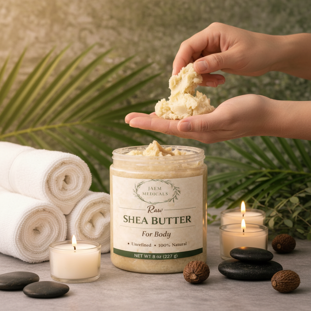 Spa setting with two hands